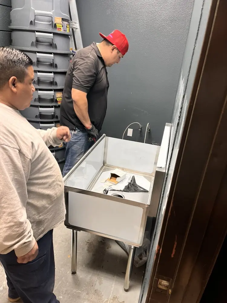 Commercial plumbing and sink installation in Steele Creek